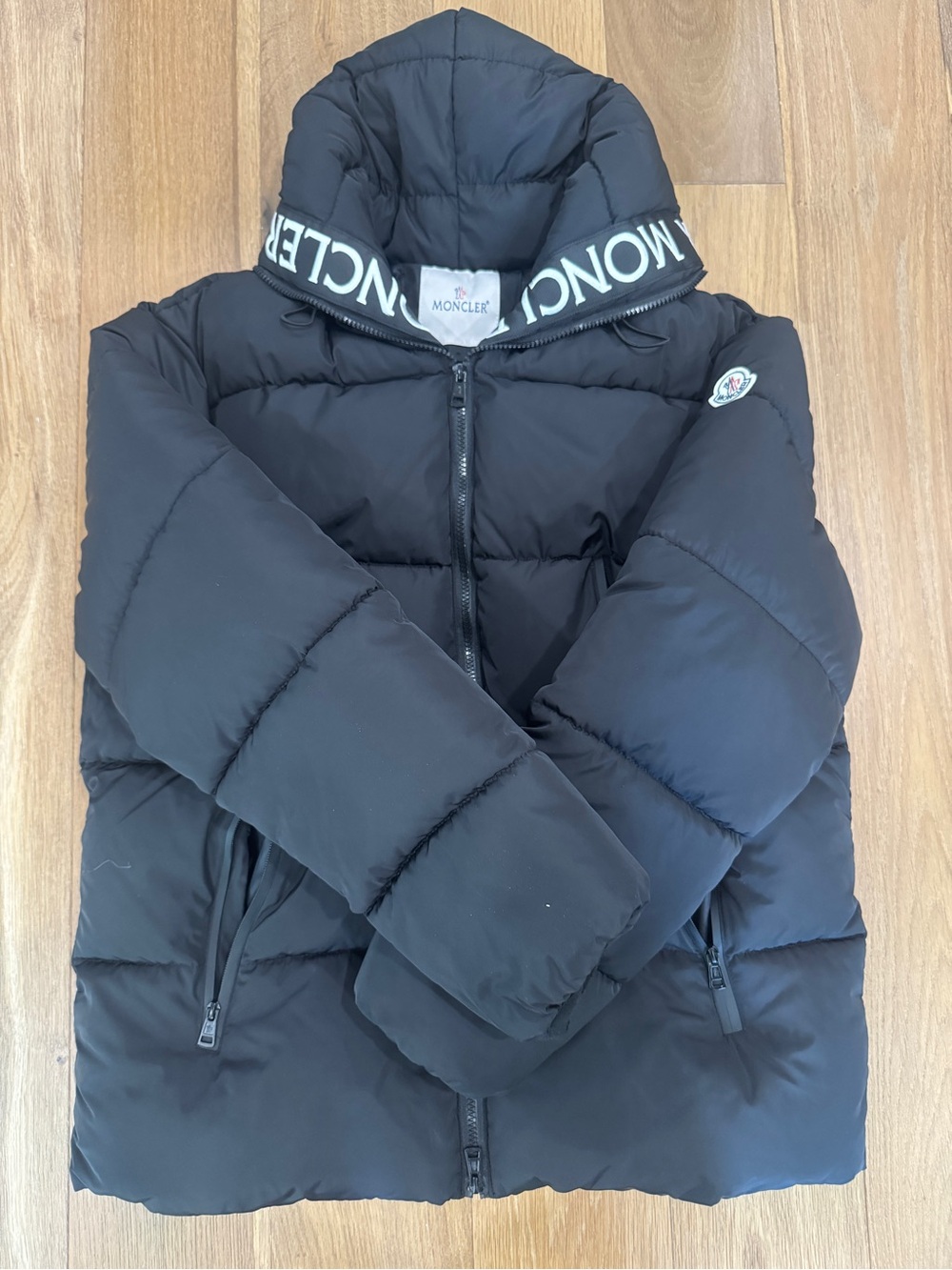 Moncler Hooded Short Down Jacket